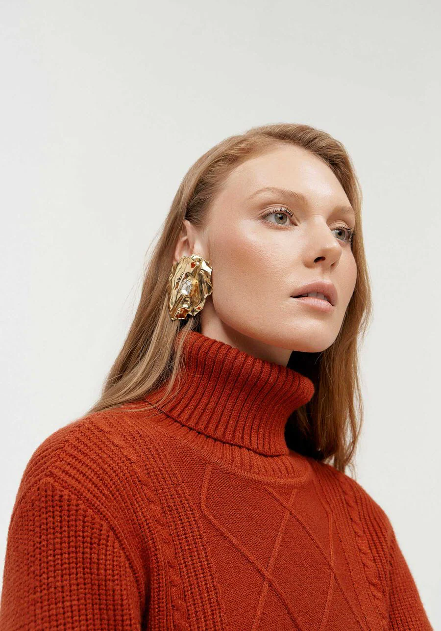 JERSEY TRICOT TERRACOTA - Imagen 3