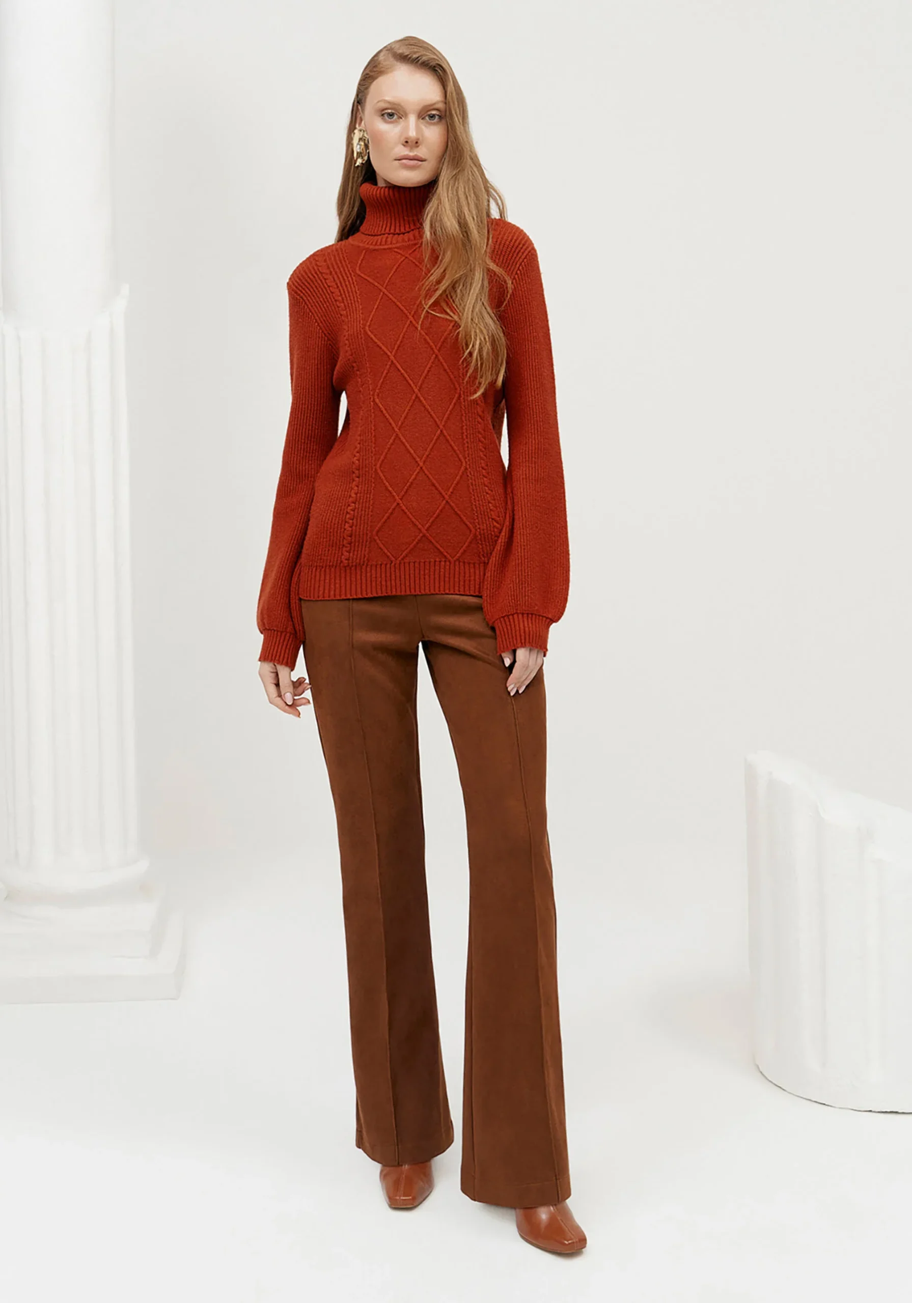 JERSEY TRICOT TERRACOTA - Imagen 5