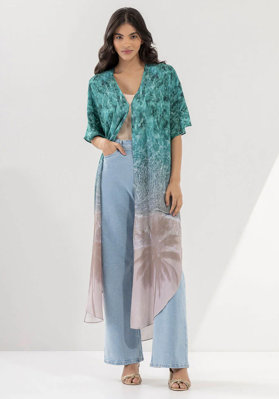 KIMONO LARGO “COLECCIÓN MAR” - Imagen 4