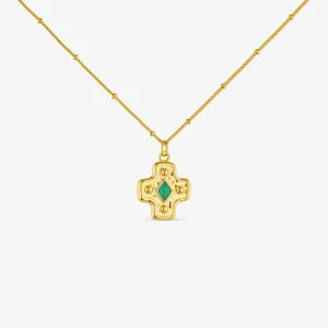 COLGANTE CRUZ LUZ VERDE