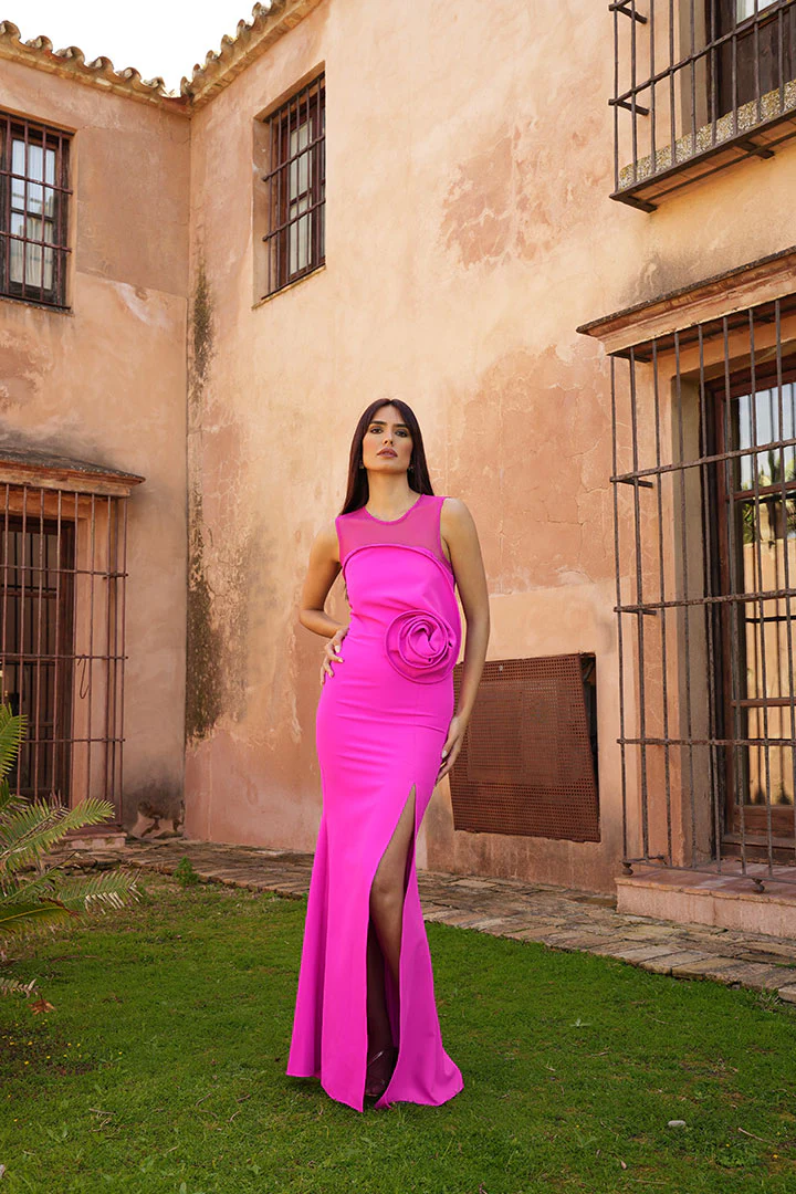 Vestido Binecar Fucsia - Imagen 3