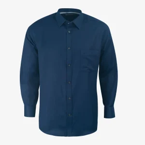 Camisa Custom Manga Larga Azul Oscuro - Kosta Azul