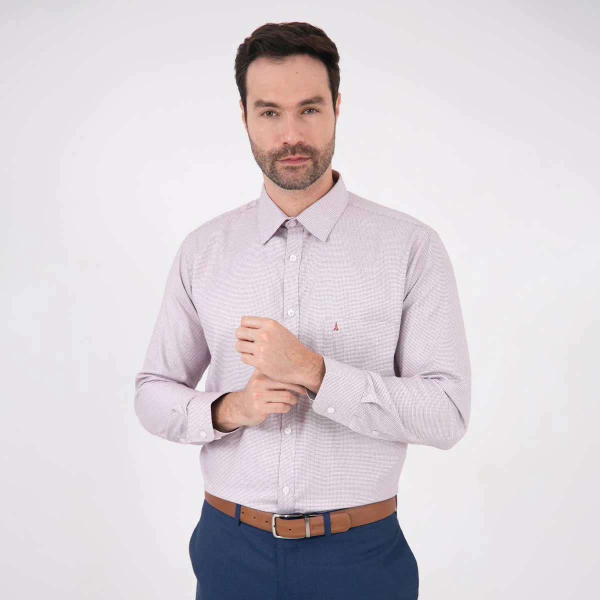 Camisa Custom Manga Larga Vino Tinto - Kosta Azul