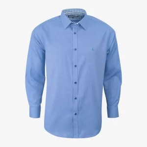 Camisa Custom Manga Larga Azul Medio - Kosta Azul