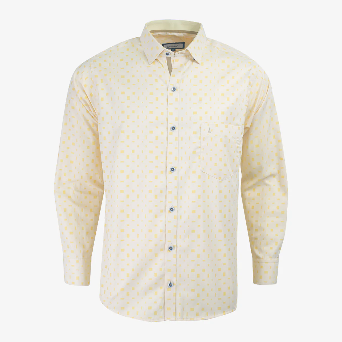 Camisa Custom Manga Larga Amarillo Oscuro - Kosta Azul