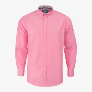 Camisa Custom Manga Larga Rosado Oscuro - Kosta Azul