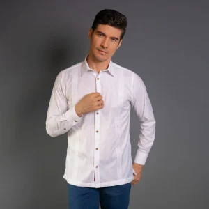 Camisa Cubavera Manga Larga