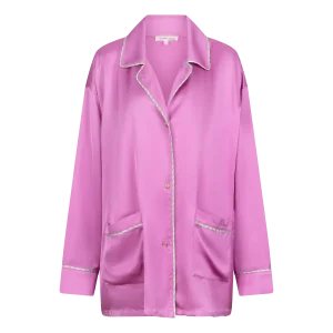 CAMISA DE PIJAMA CLÁSICA CEDRIC ROSA OSCURO