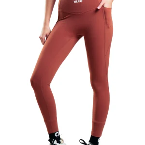 LEGGIN V POCKET MARRON