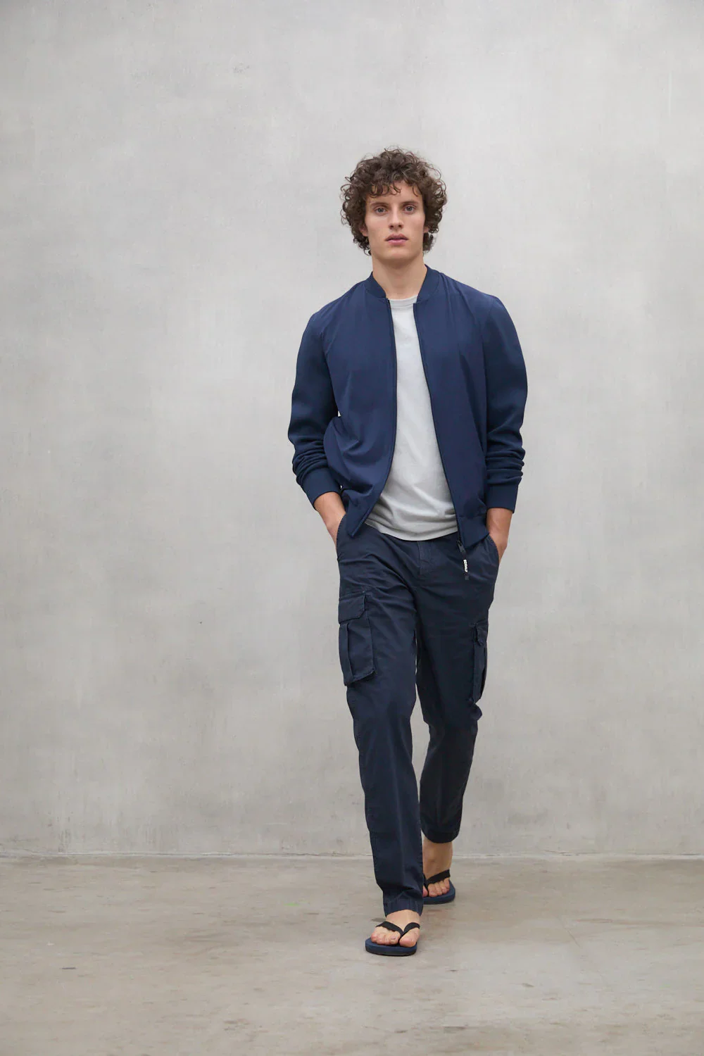 CHAQUETA DE PUNTO KOBUS AZUL MARINO