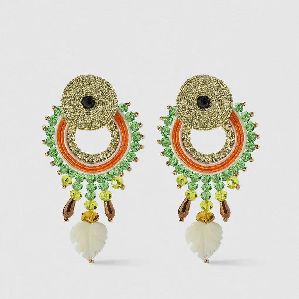 PENDIENTES LIME & TANGERINE