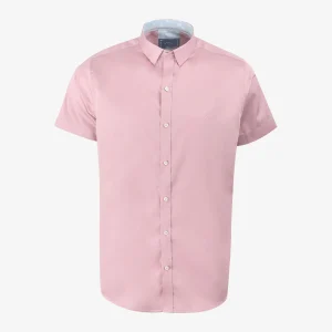 Camisa Custom Manga Corta Rosa Claro - Kosta Azul