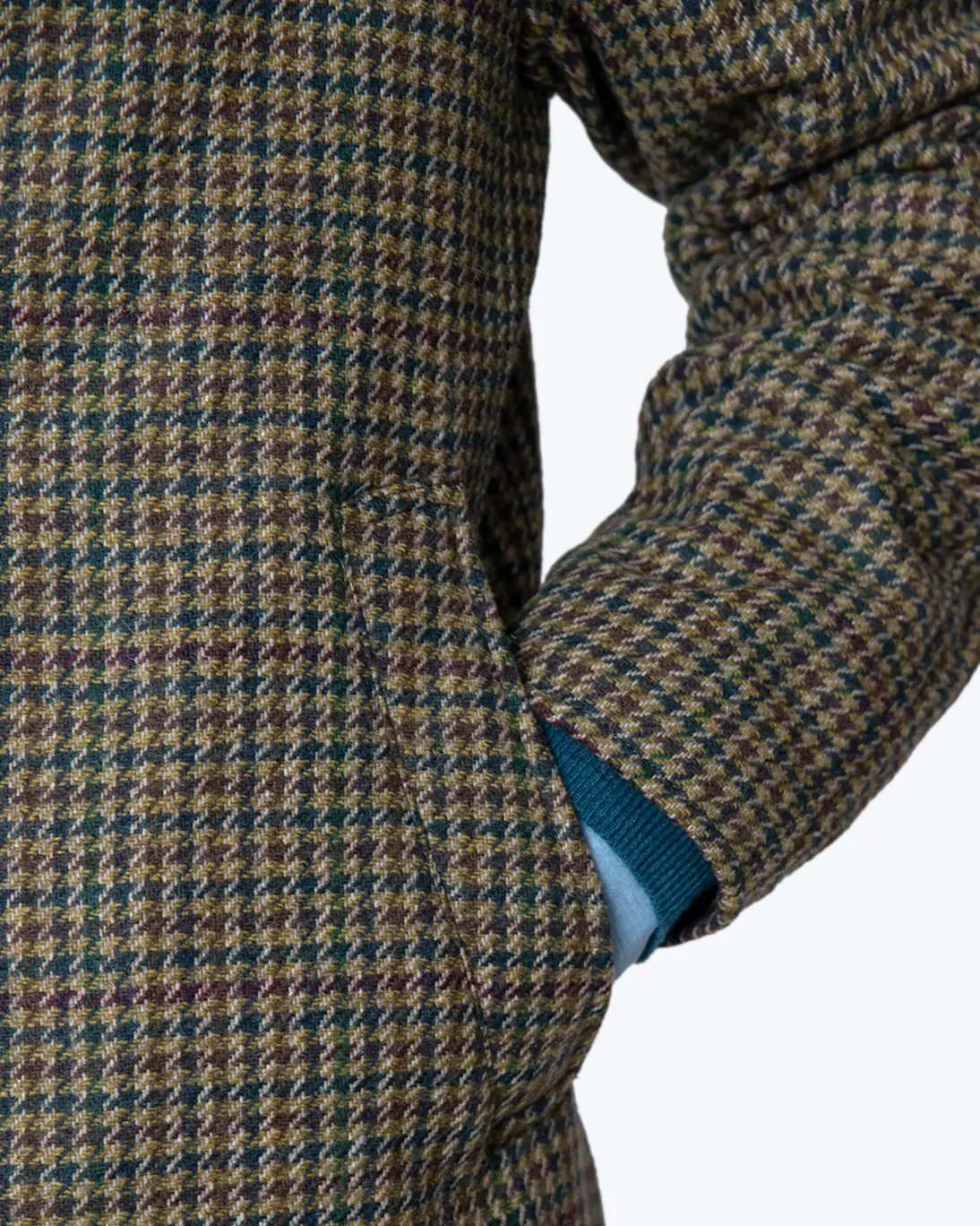 ABRIGO DE LANA DE PATA DE GALLO ZEROSETTANTA - Imagen 6