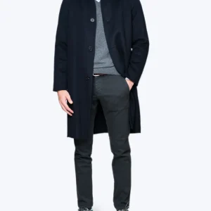 ABRIGO DE LANA AZUL MARINO PALTÓ