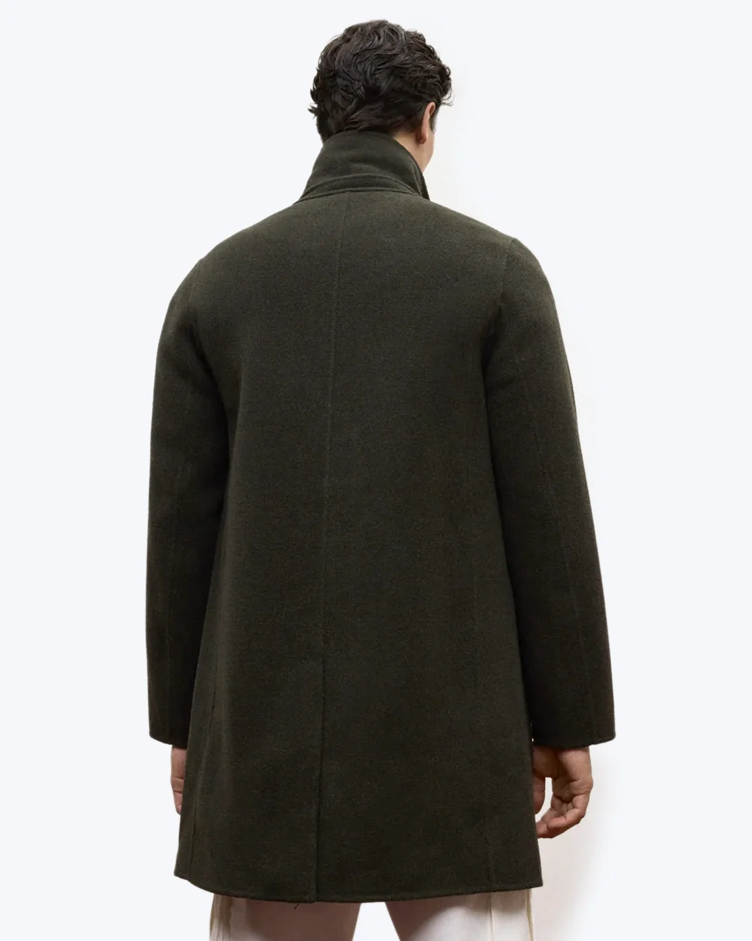 ABRIGO VERDE DE LANA RECICLADA ECOALF - Imagen 4