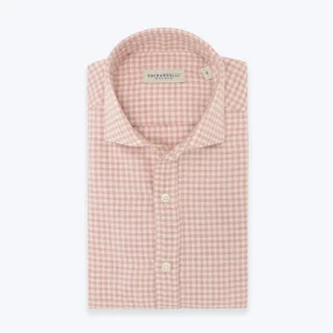 CAMISA DE CUADROS BLANCOS Y ROSAS GHIRARDELLI