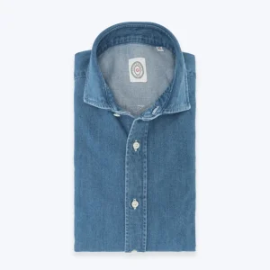 CAMISA GRUESA DENIM OSCURA BOLZONELLA