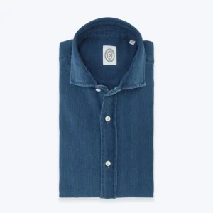 CAMISA DENIM OSCURA BOLZONELLA