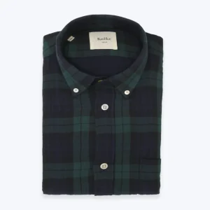 CAMISA ESCOSEA VERDE Y AZUL KOIKE