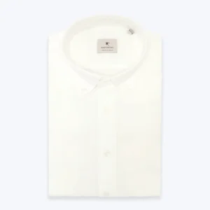 CAMISA BLANCA CON CUELLO ABOTONADO BASTONCINO