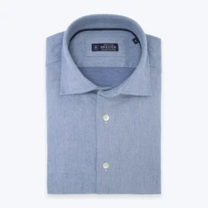 CAMISA DE FRANELA  AZUL BREUER