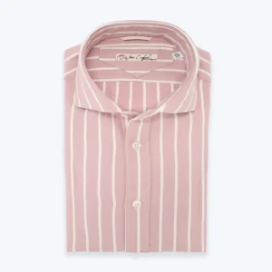CAMISA ROSA CON RAYAS BLANCAS NEW ENGLAND