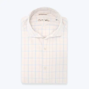 CAMISA BLANCA CON CUADROS NEW ENGLAND