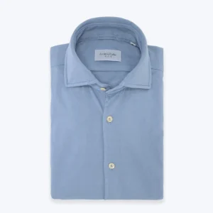 CAMISA JERSEY AZUL CLARO TINTORIA MATTEI