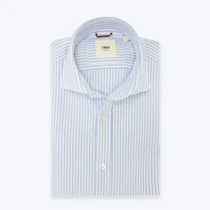 CAMISA DE RAYAS AZUL CLARO TWAY