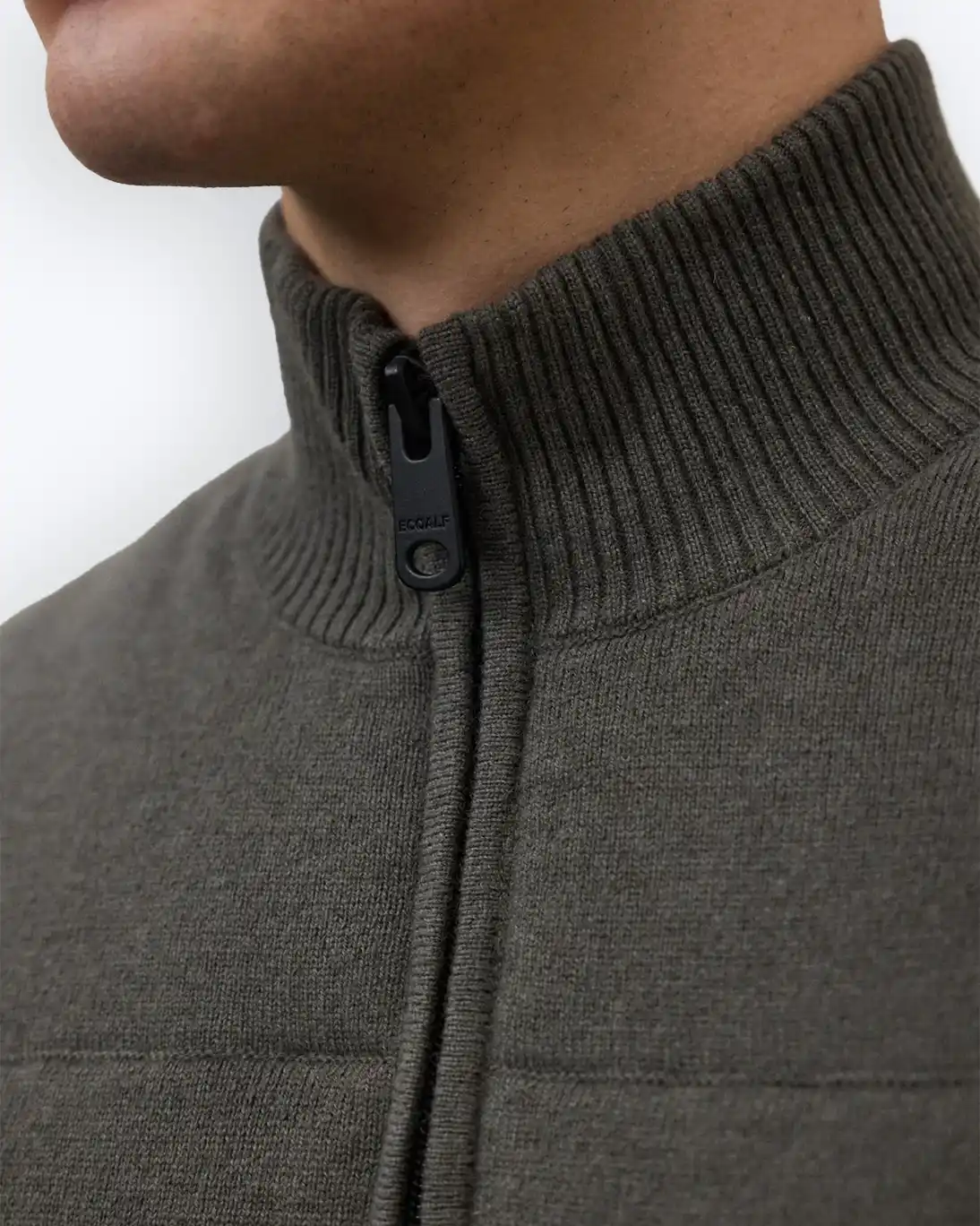 CHALECO CON CREMALLERA VERDE ECOALF - Imagen 4