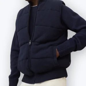 CHALECO CON CREMALLERA AZUL ECOALF