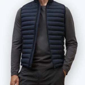 CHALECO DE PLUMAS AZUL ECOALF