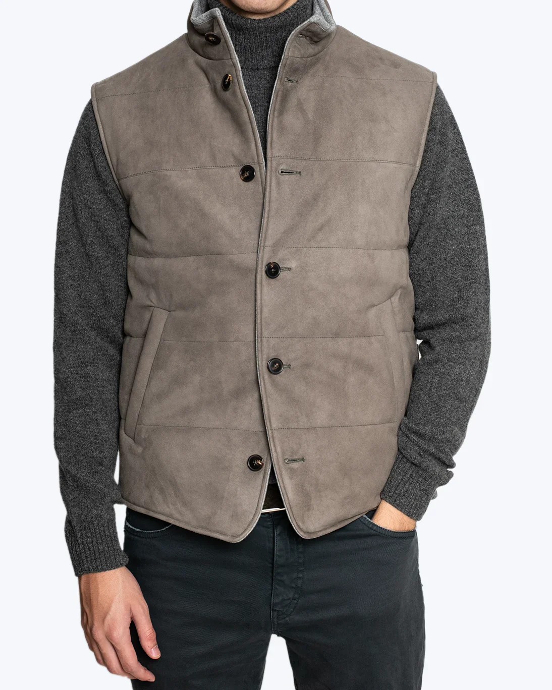 CHALECO DE PLUMA TOPO RVL