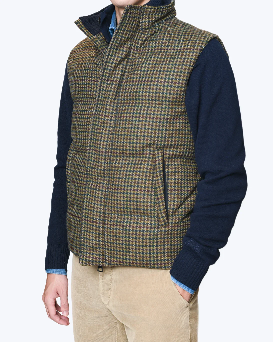 CHALECO DE LANA PATA DE GALLO ZEROSETTANTA