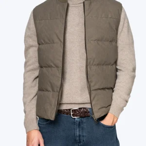 CHALECO DE PLUMAS VERDE L'IMPERMEABILE