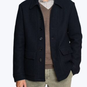 CAZADORA AZUL DE LANA L'IMPERMEABILE