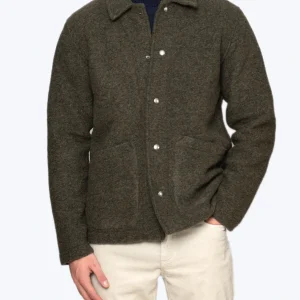 CAZADORA VERDE DE LANA HARTFORD