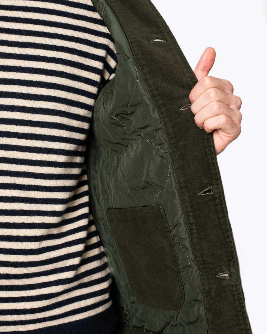 SAHARIANA VERDE MOLESKINE SMITH BL´KER - Imagen 4