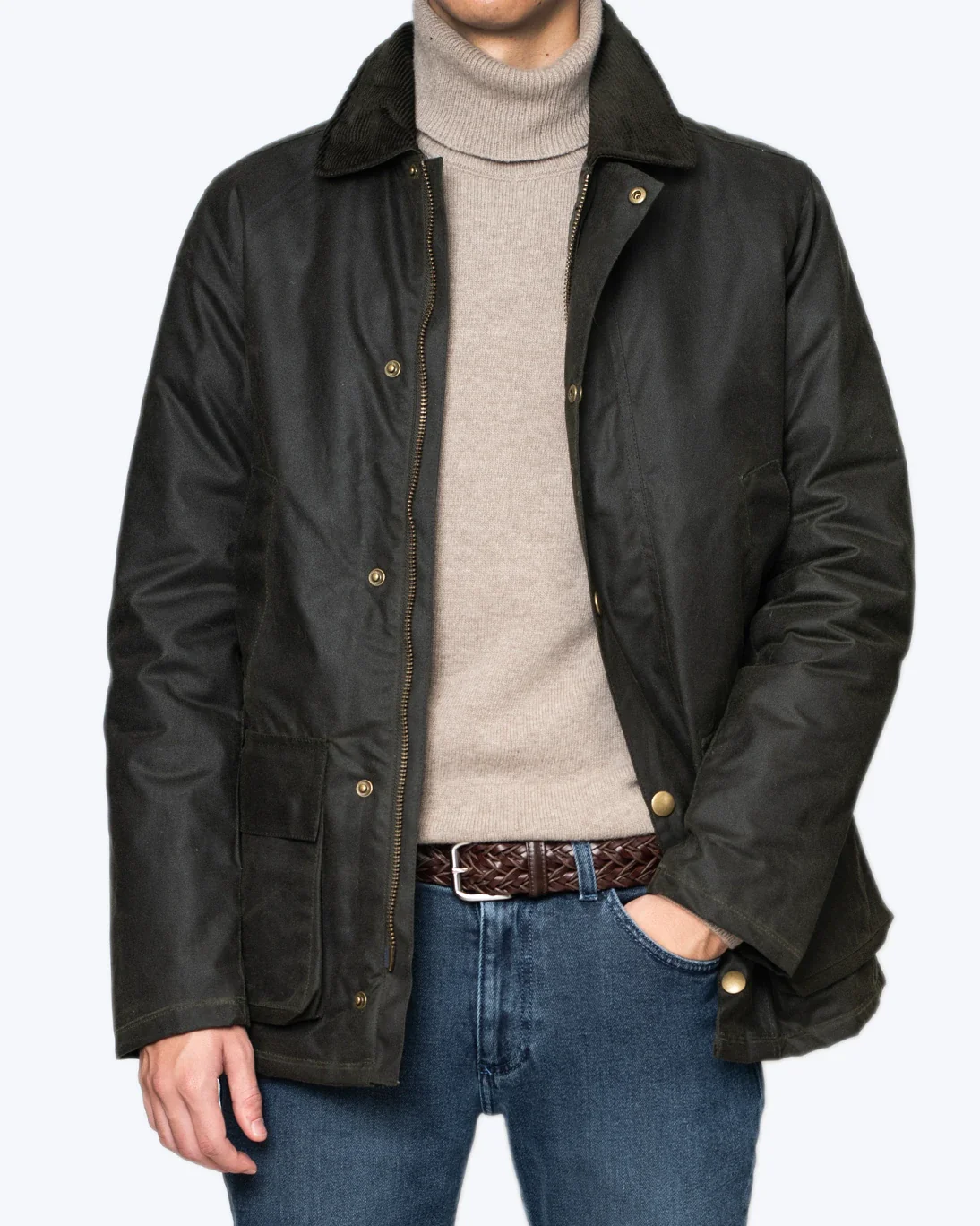 CAZADORA VERDE OSCURO BRIXTOL TEXTILES