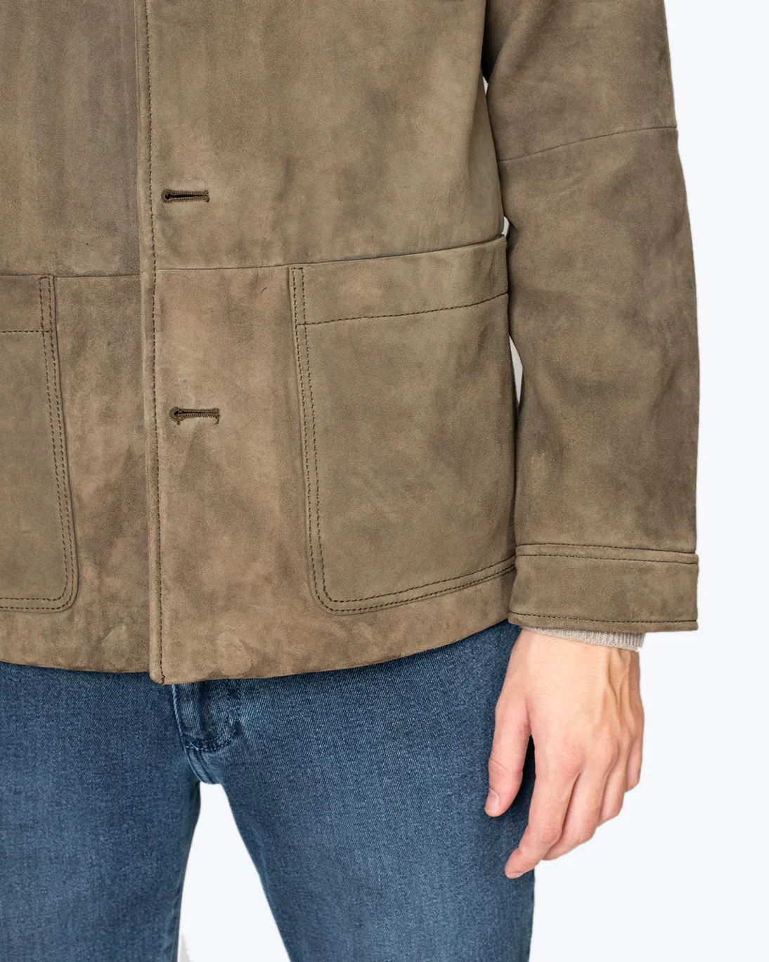 CAZADORA VERDE DE PIEL THE JACK LEATHERS - Imagen 3