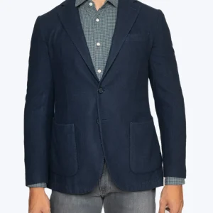 BLAZER DE CASHMERE AZUL SANTANIELLO