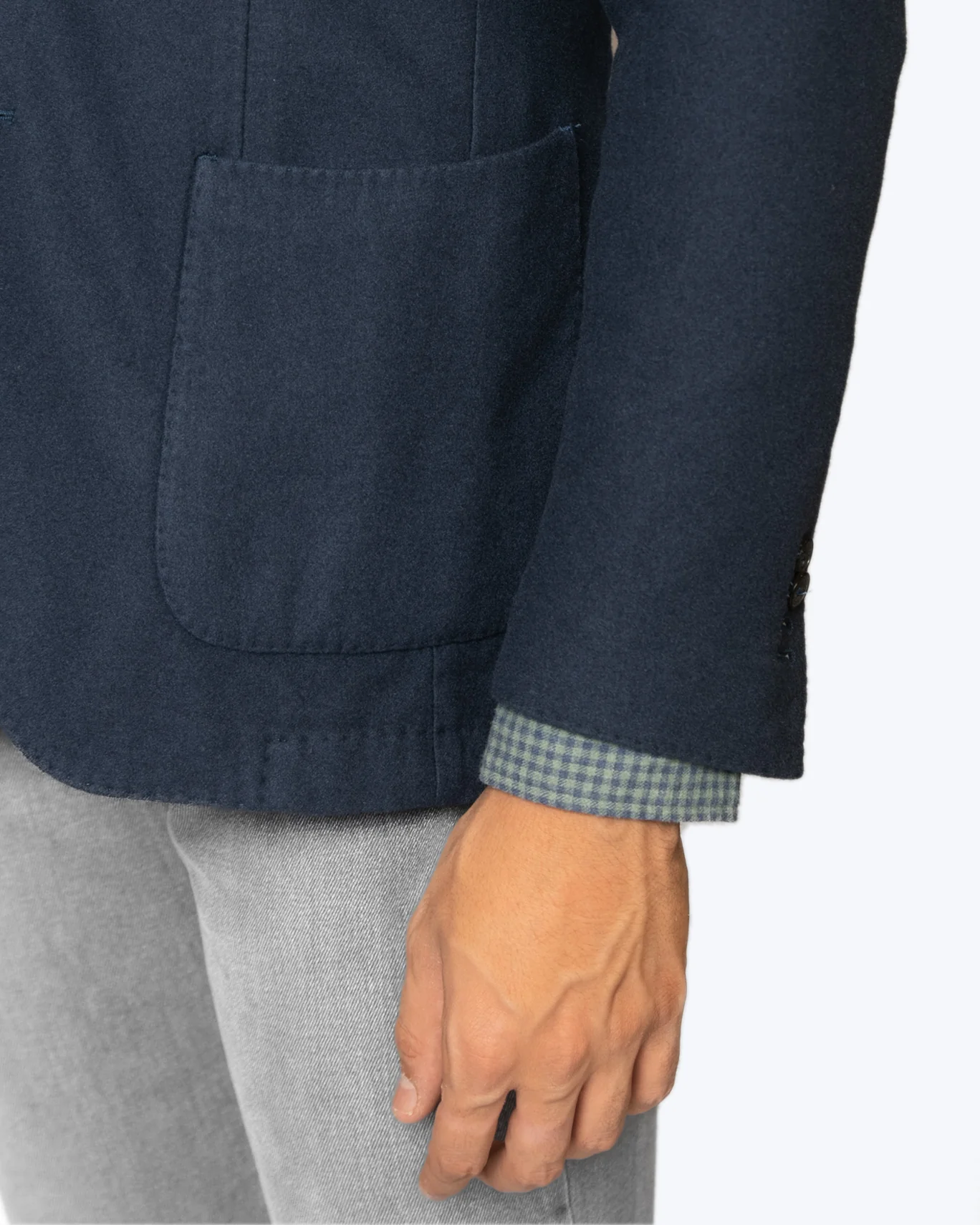 BLAZER DE CASHMERE AZUL SANTANIELLO - Imagen 3