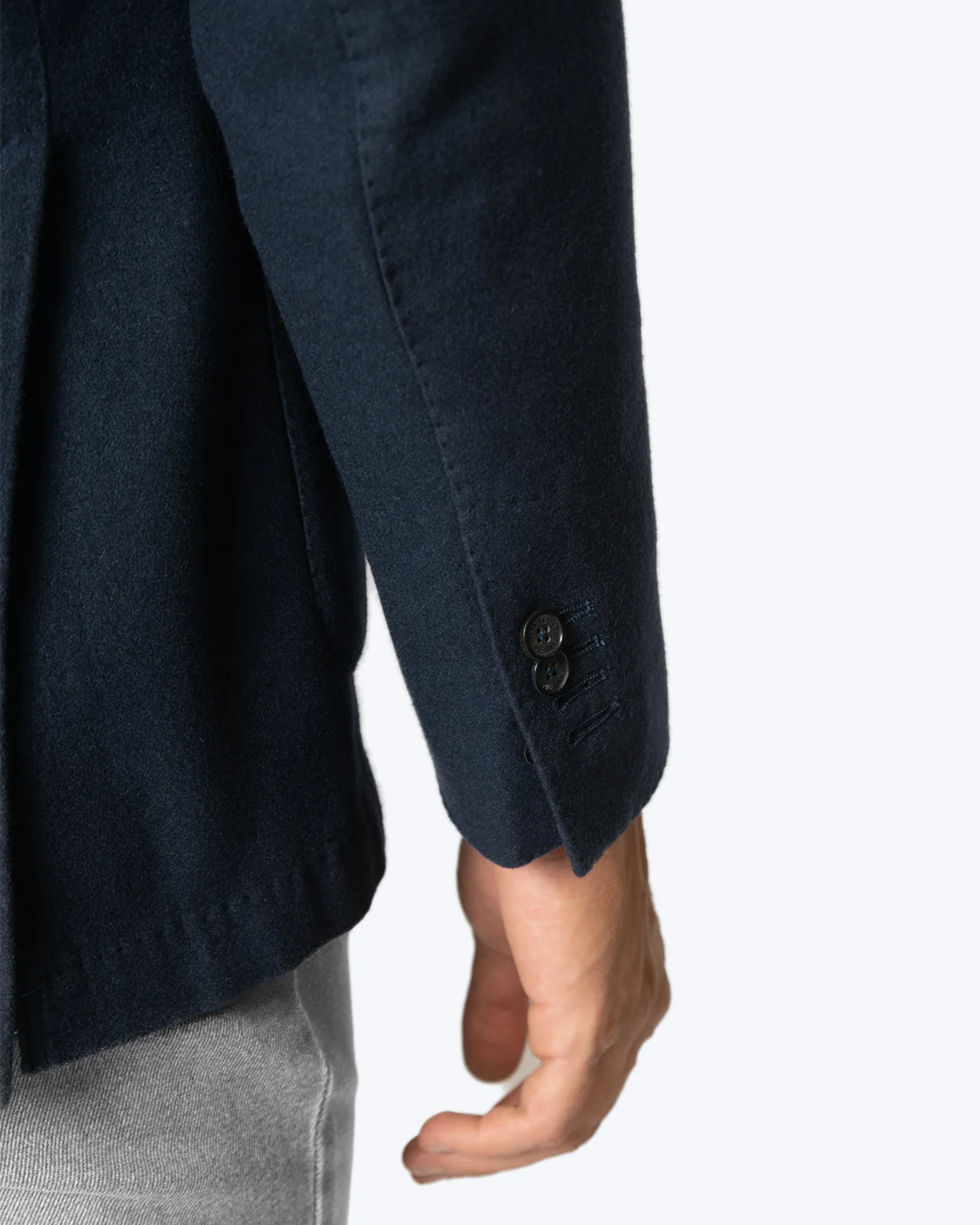 BLAZER DE CASHMERE AZUL SANTANIELLO - Imagen 4