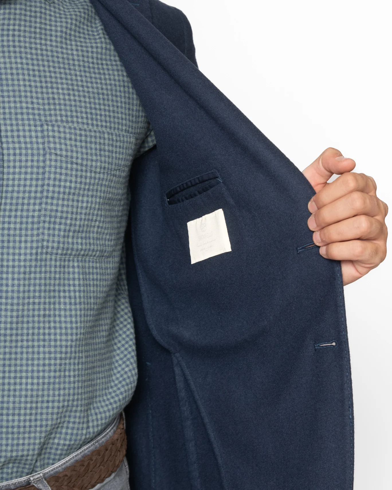 BLAZER DE CASHMERE AZUL SANTANIELLO - Imagen 7