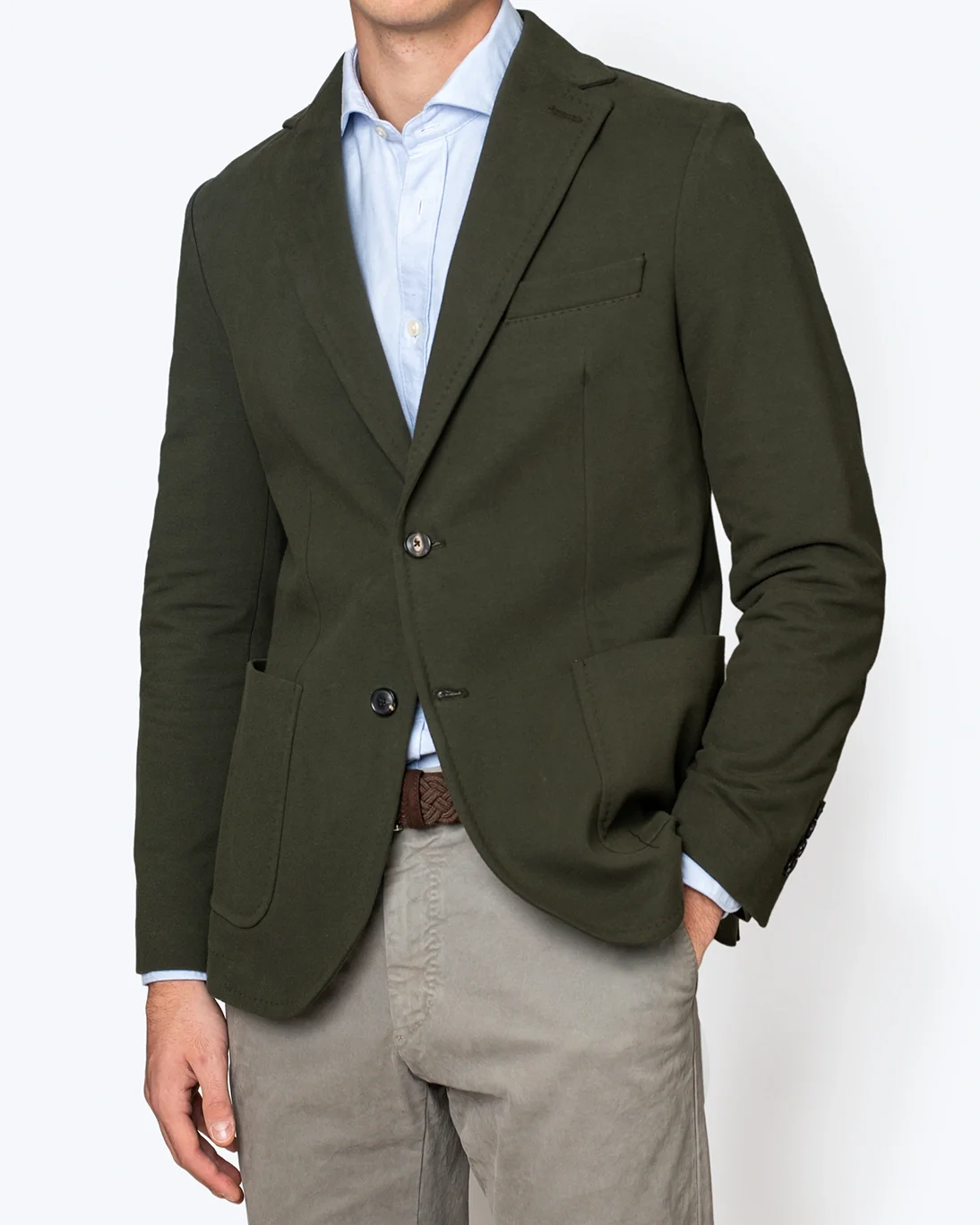 BLAZER VERDE DE ALGODÓN CIRCOLO