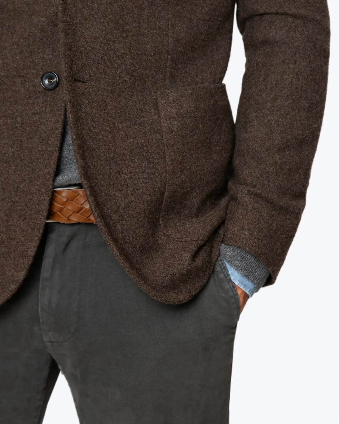 BLAZER DE LANA MARRÓN CIRCOLO - Imagen 4