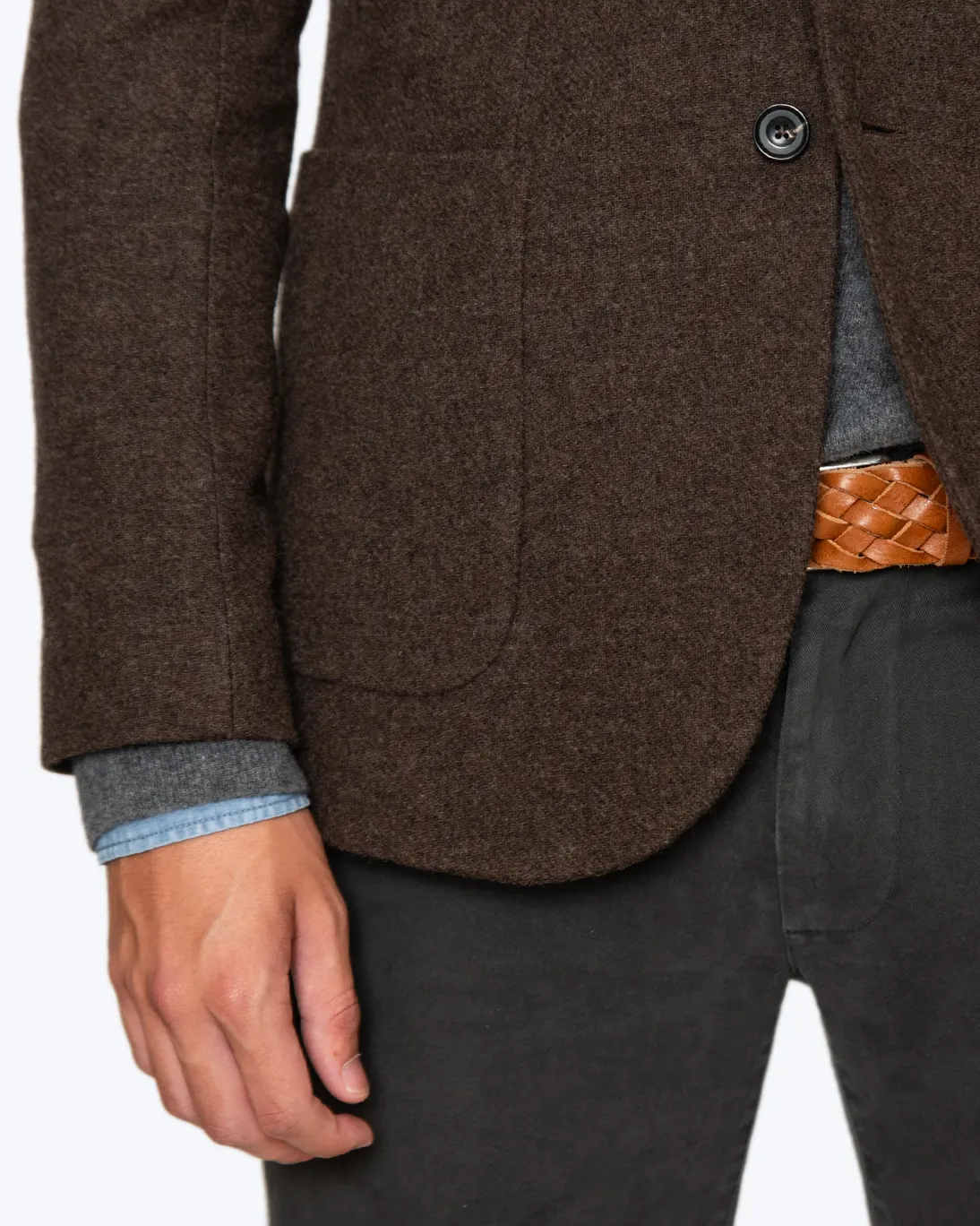 BLAZER DE LANA MARRÓN CIRCOLO - Imagen 3