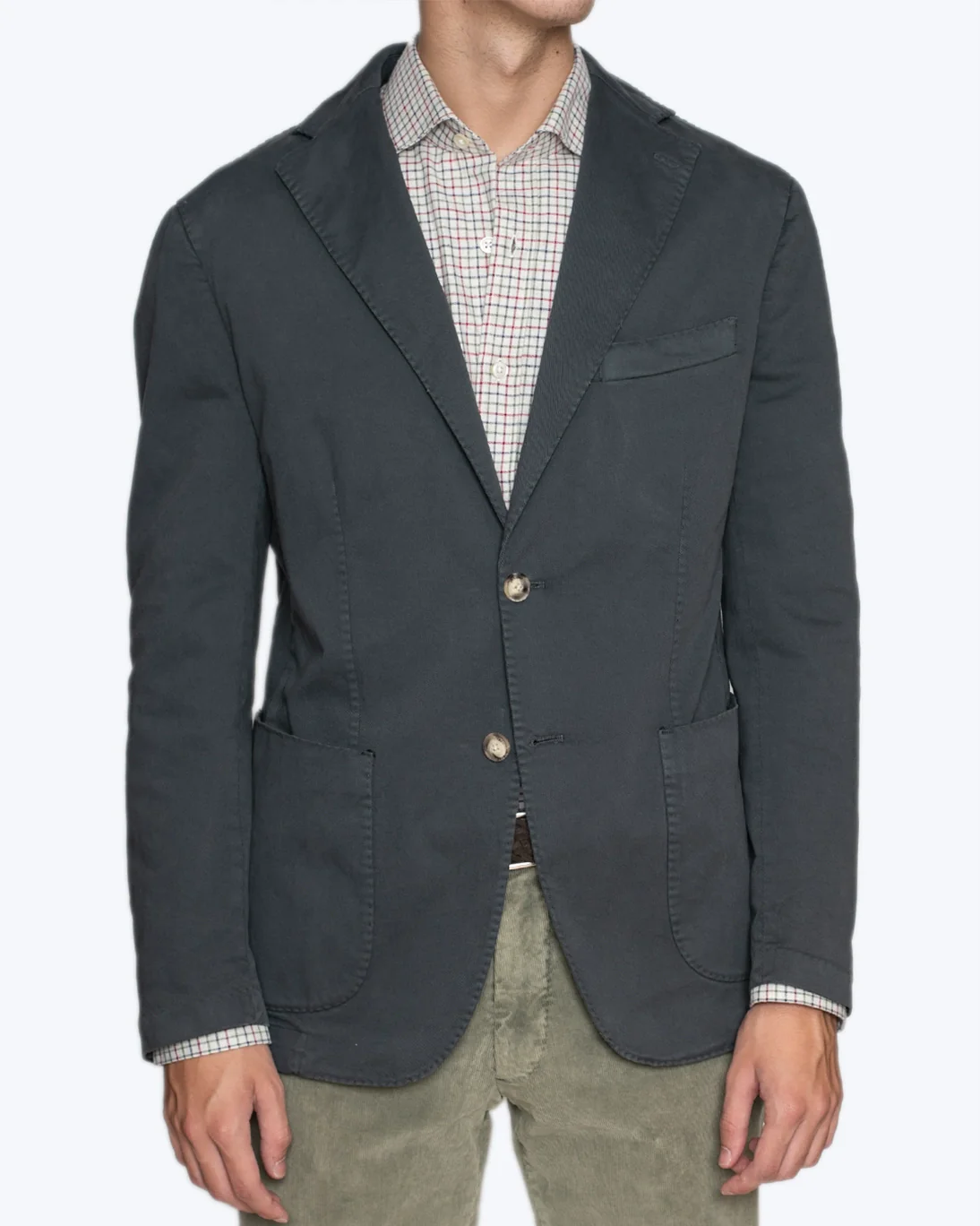 BLAZER GRIS OSCURO DE ALGODÓN JERRY KEY