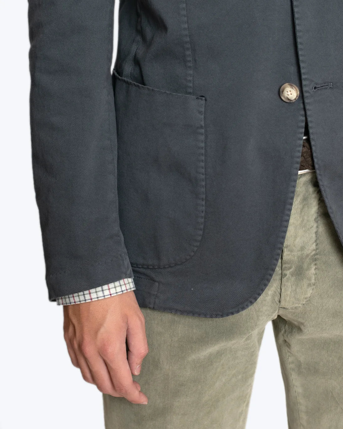 BLAZER GRIS OSCURO DE ALGODÓN JERRY KEY - Imagen 3