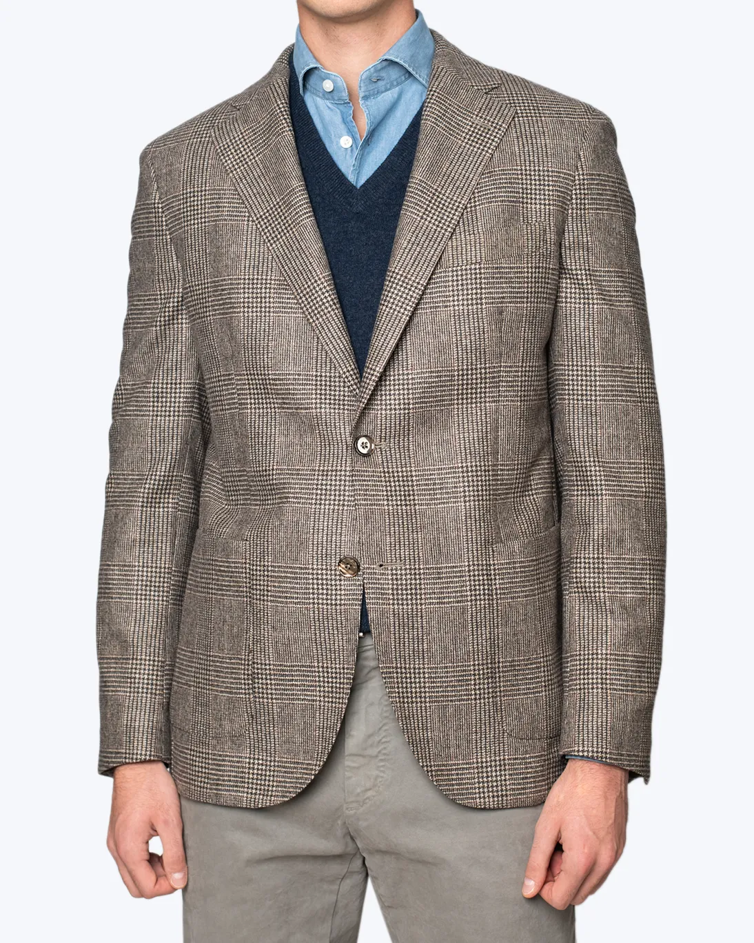 BLAZER DE LANA PATA DE GALLO MARRÓN L.B.M 1911